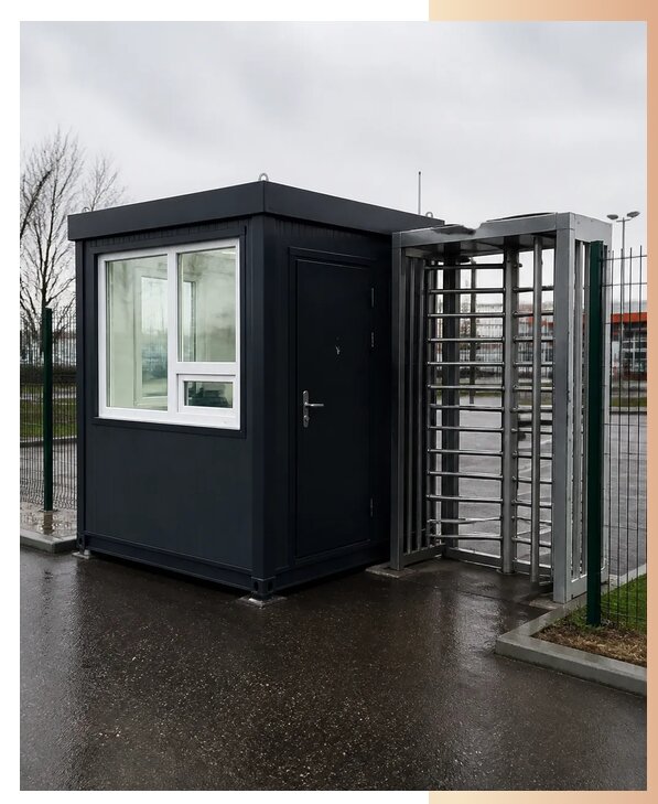 Посты охраны с турникетом в Верхнем Уфалее по цене от 255850 р. | БытовкаПрофи-Врф